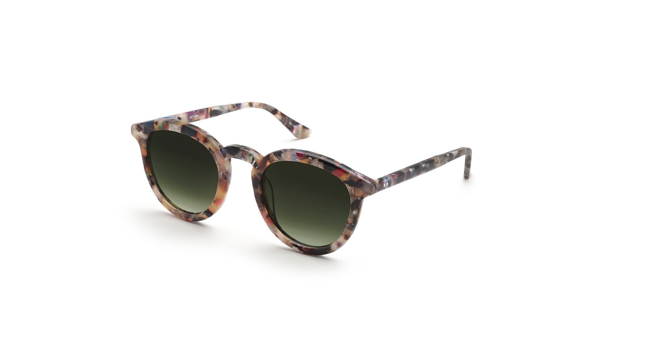 Paire de lunettes de soleil Krewe Collins /s couleur rouge - Côté à angle - Doyle