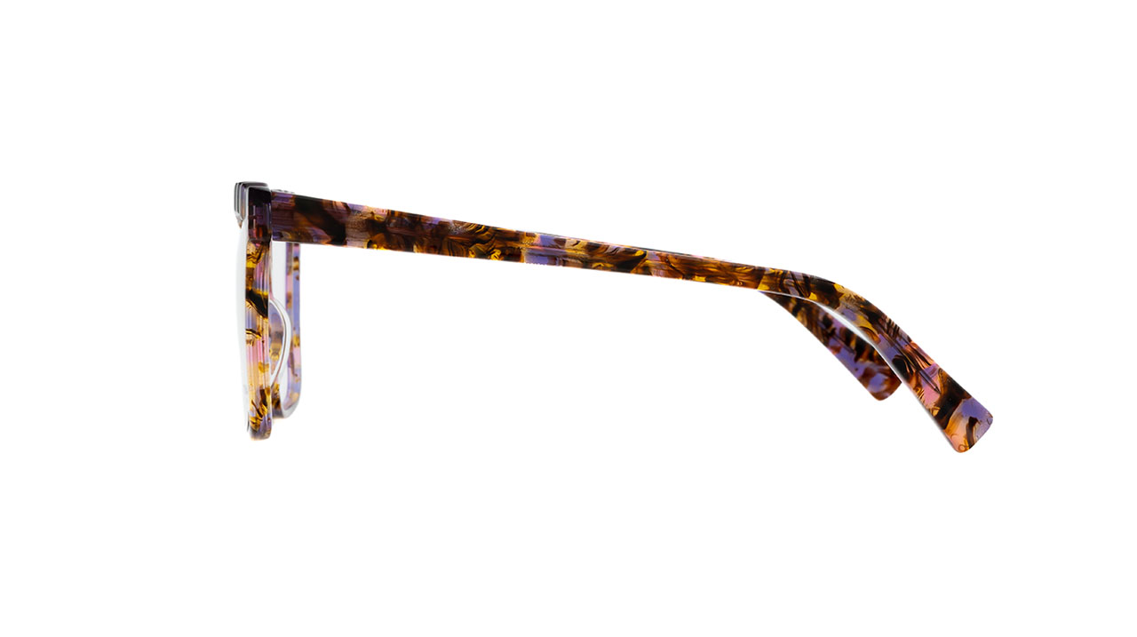 Paire de lunettes de vue Lamarca Scultura 106 couleur mauve - Côté droit - Doyle