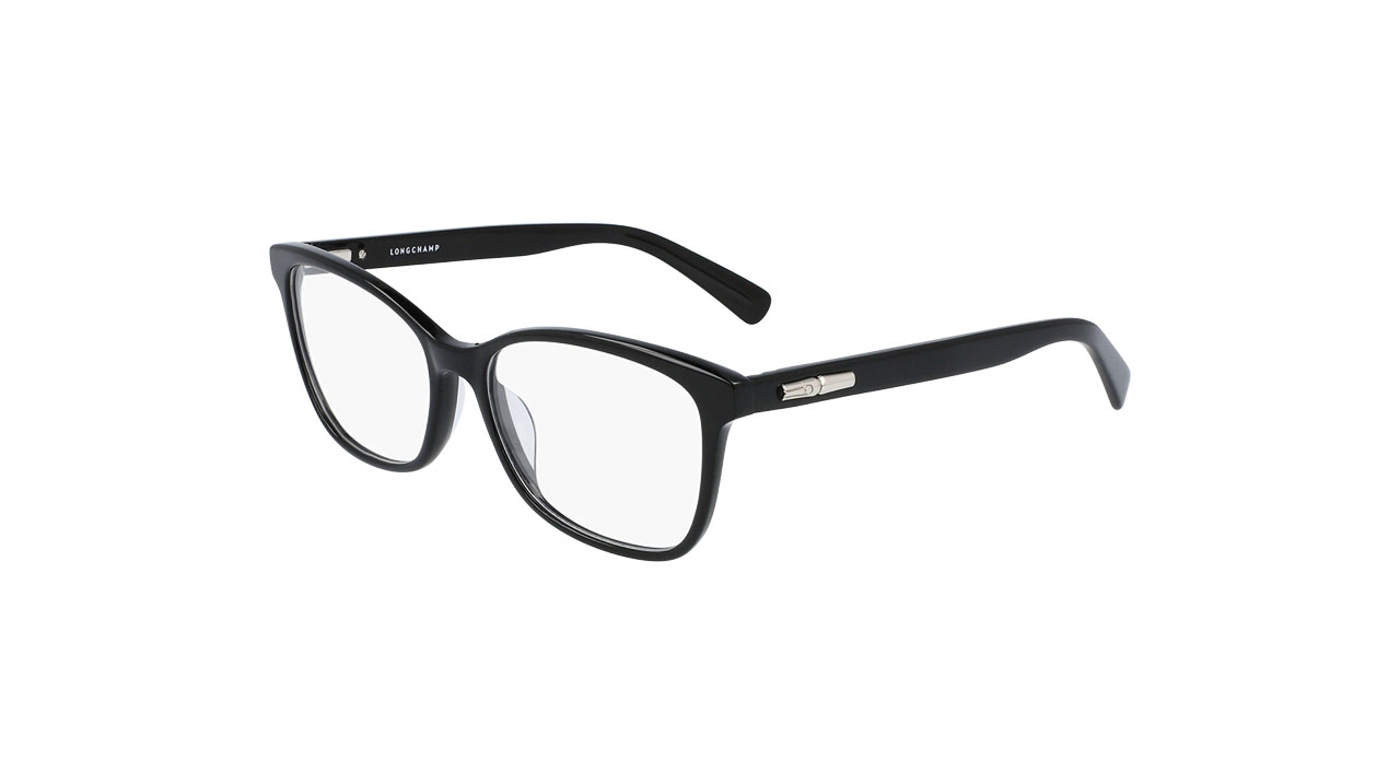 Paire de lunettes de vue Longchamp Lo2680 couleur noir - Côté à angle - Doyle
