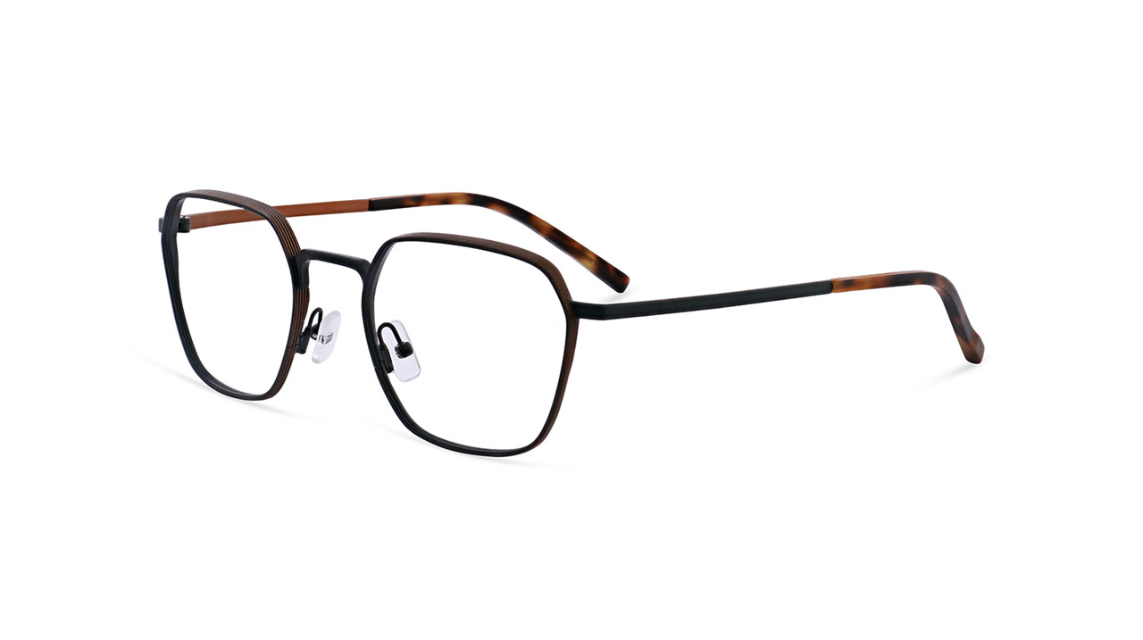 Paire de lunettes de vue Oga 10165o couleur gris - Côté à angle - Doyle