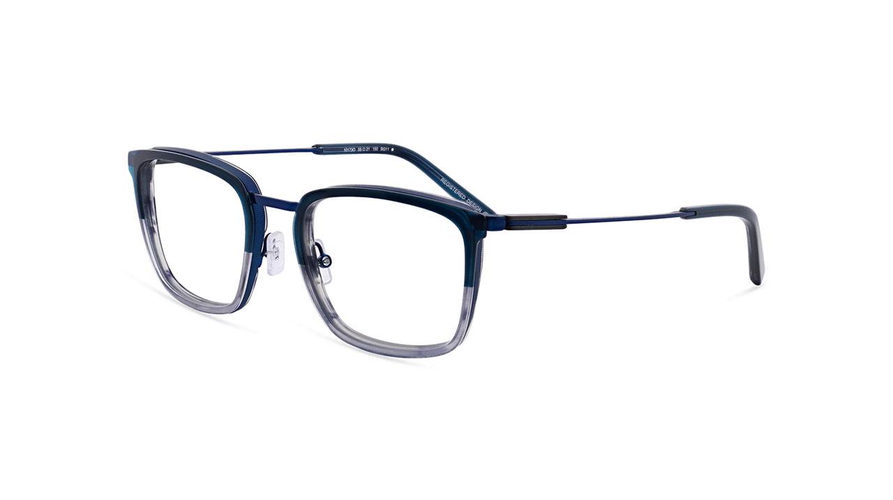 Paire de lunettes de vue Oga 10173o couleur bleu - Côté à angle - Doyle