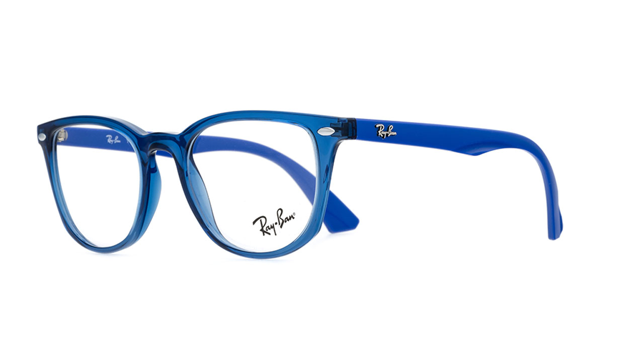 Paire de lunettes de vue Ray-ban-junior Ry1601 couleur bleu - Côté à angle - Doyle