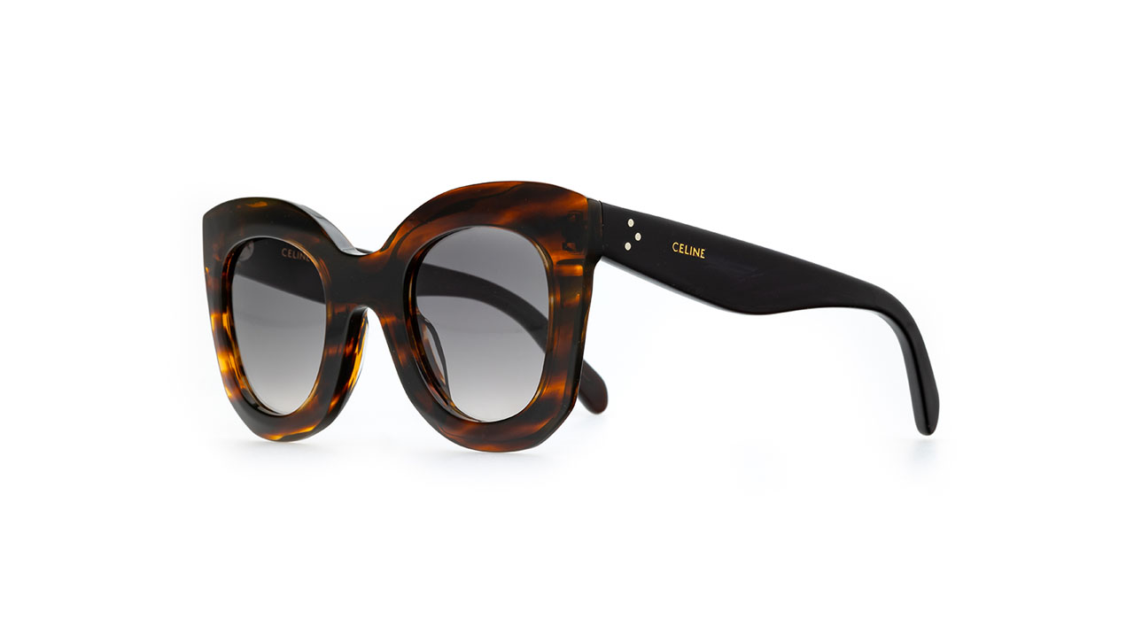 Paire de lunettes de soleil Celine-paris Cl4005in /s couleur brun - Côté à angle - Doyle