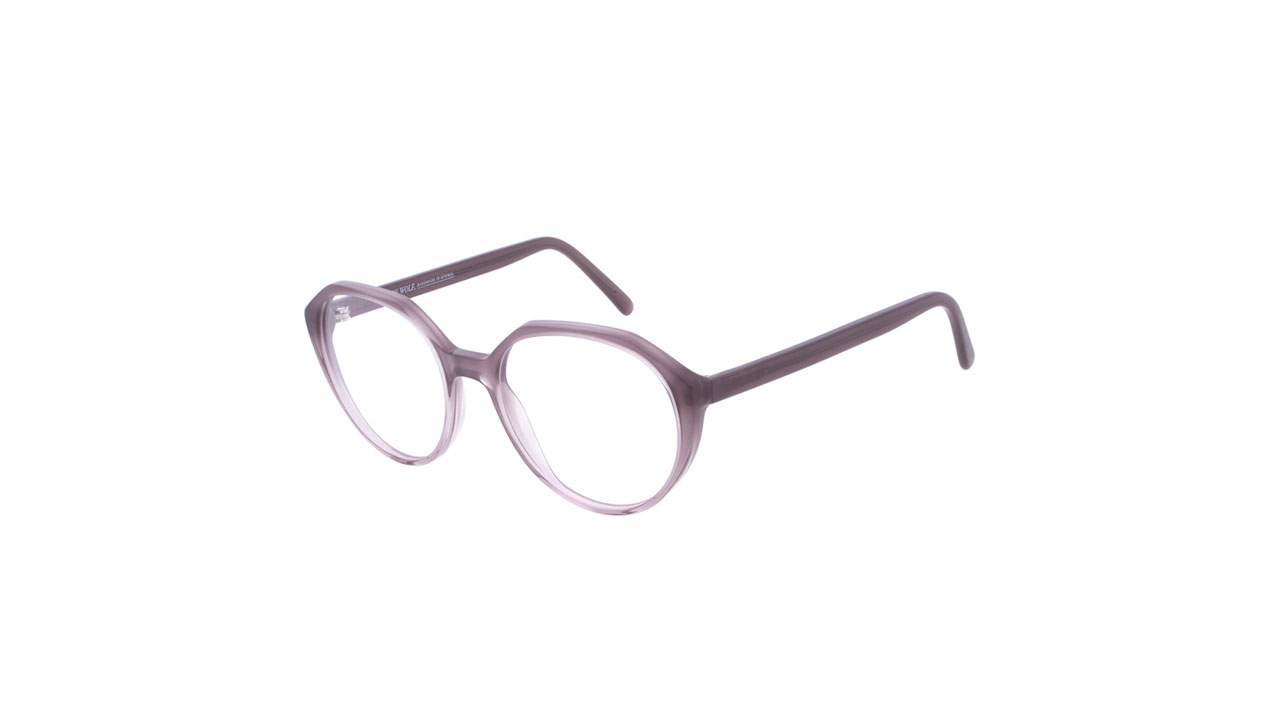 Paire de lunettes de vue Andy-wolf 5121 couleur mauve - Côté à angle - Doyle