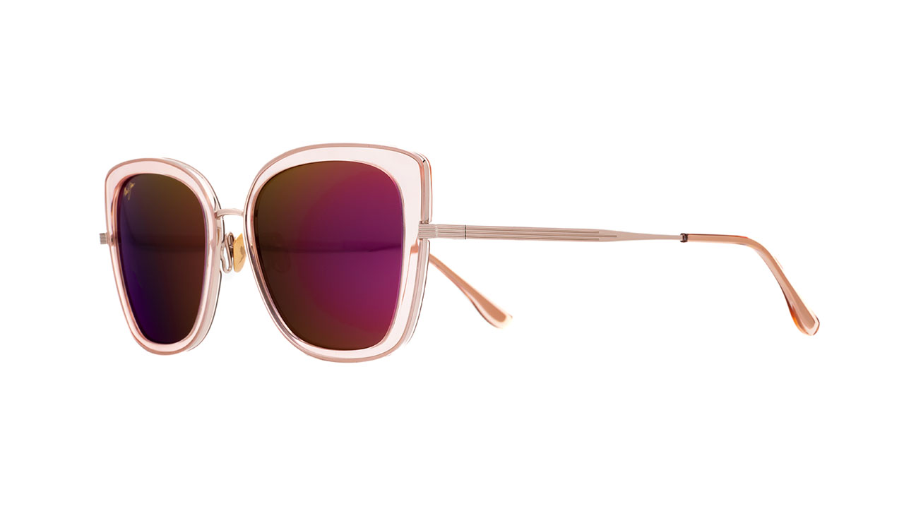 Paire de lunettes de soleil Maui-jim P843 couleur mauve - Côté à angle - Doyle