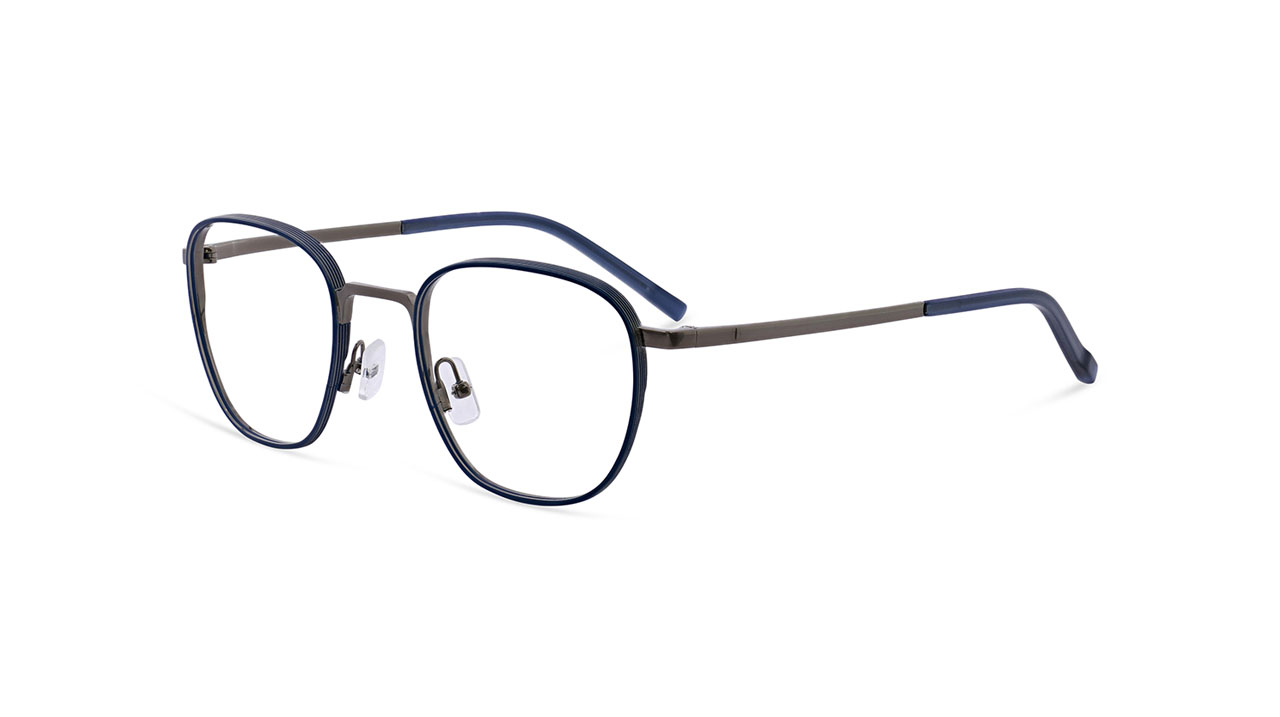 Paire de lunettes de vue Oga 10163o couleur bleu - Côté à angle - Doyle