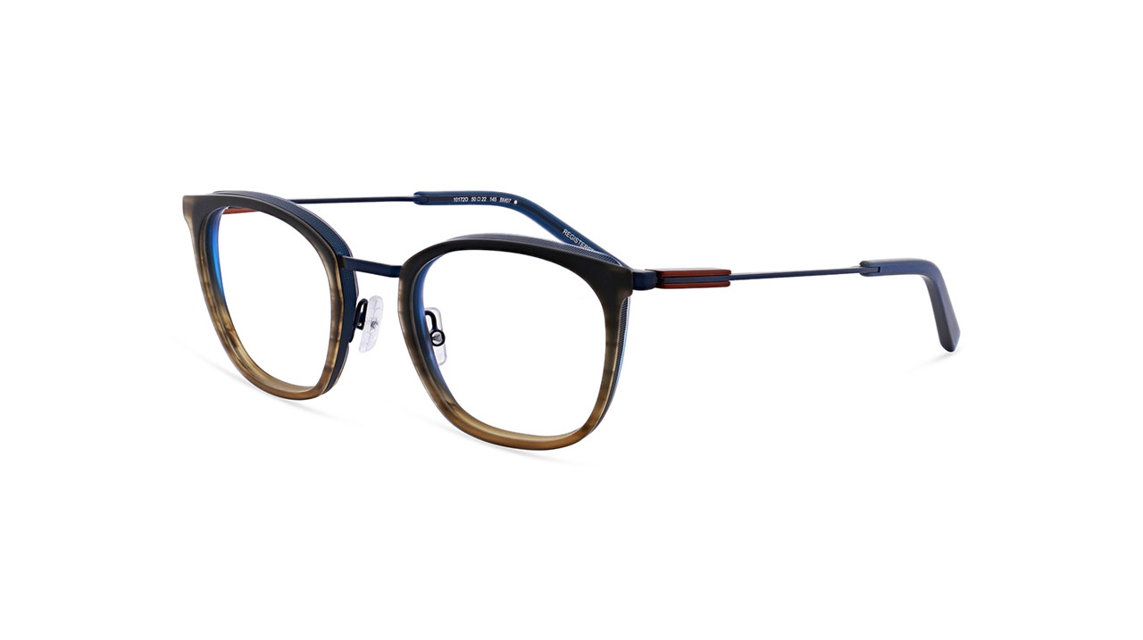 Paire de lunettes de vue Oga 10172o couleur bleu - Côté à angle - Doyle