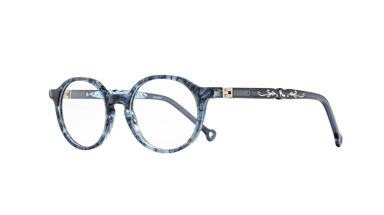 Paire de lunettes de vue Opal-enfant Dpaa171 couleur bleu - Côté à angle - Doyle