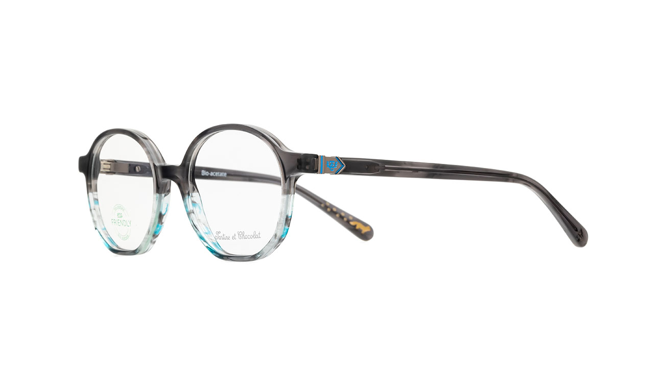 Paire de lunettes de vue Tartine-et-chocolat Tcaa383 couleur gris - Côté à angle - Doyle