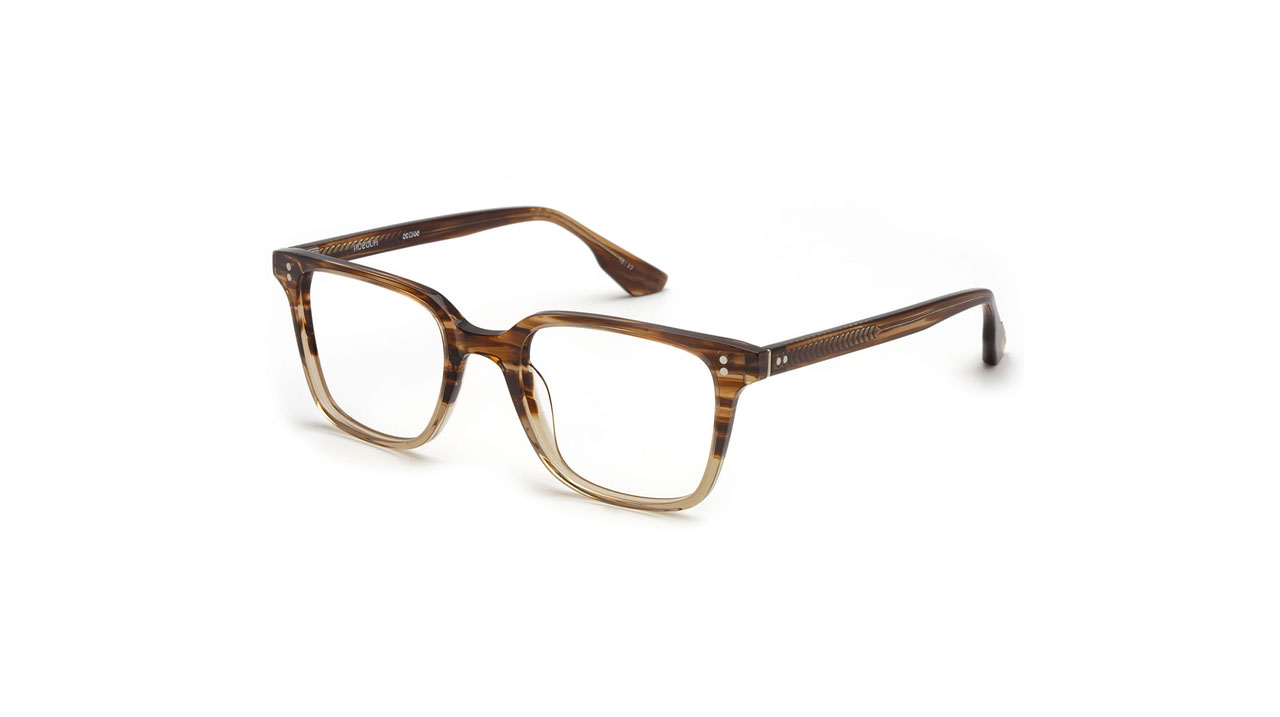 Paire de lunettes de vue Krewe Hudson couleur brun - Côté à angle - Doyle