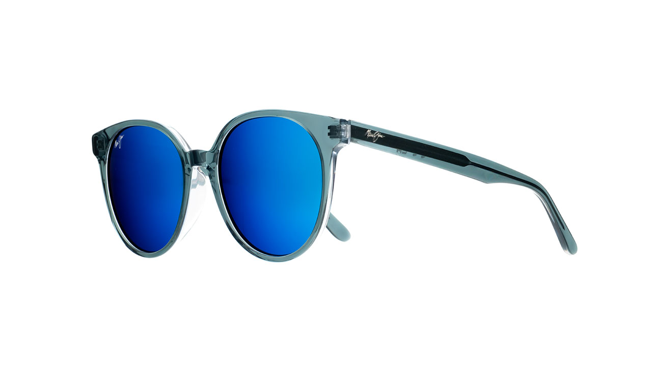 Paire de lunettes de soleil Maui-jim B866 couleur marine - Côté à angle - Doyle