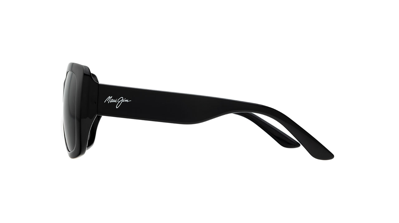 Paire de lunettes de soleil Maui-jim Gs863 couleur noir - Côté droit - Doyle