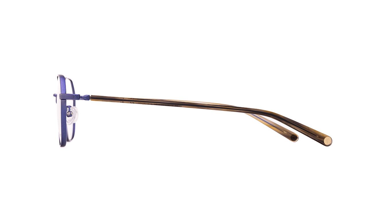 Paire de lunettes de vue Francois-pinton Halo 4 couleur bleu - Côté droit - Doyle