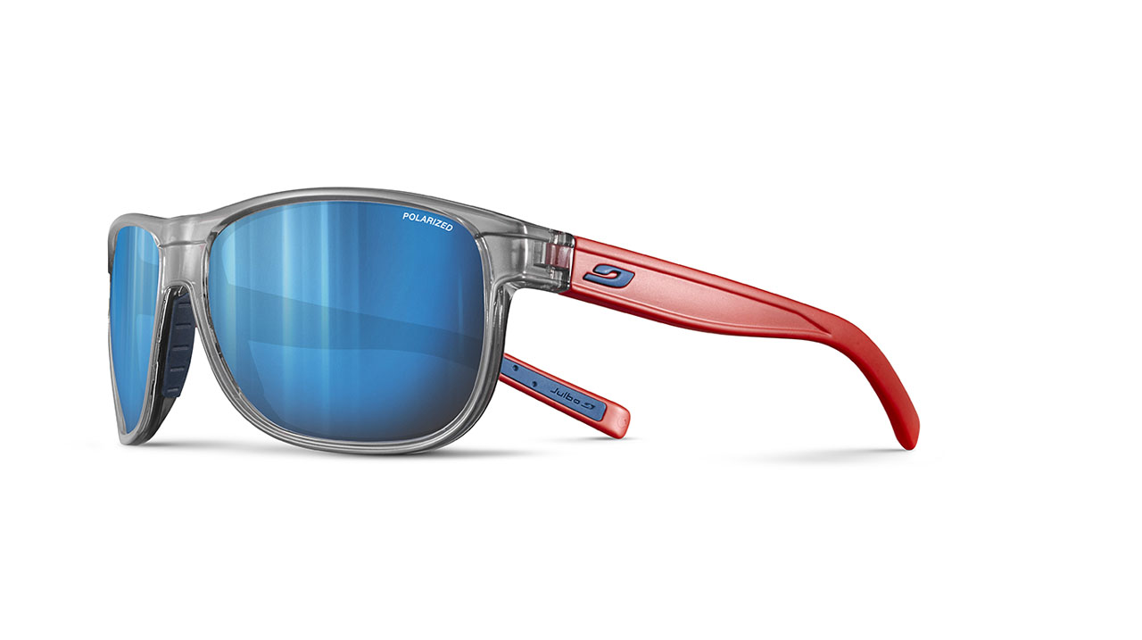 Paire de lunettes de soleil Julbo Js549 renegade m couleur rouge - Côté à angle - Doyle