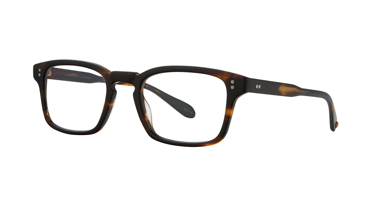 Paire de lunettes de vue Garrett-leight Dimmick couleur brun - Côté à angle - Doyle