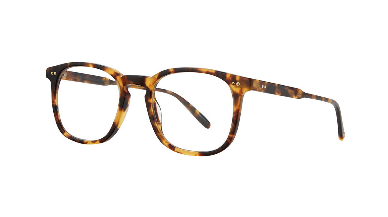 Paire de lunettes de vue Garrett-leight Ruskin couleur brun - Côté à angle - Doyle