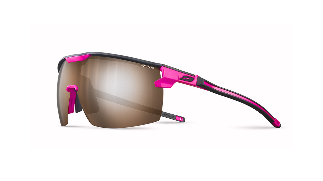 Paire de lunettes de soleil Julbo Js546 ultimate couleur rose - Côté à angle - Doyle