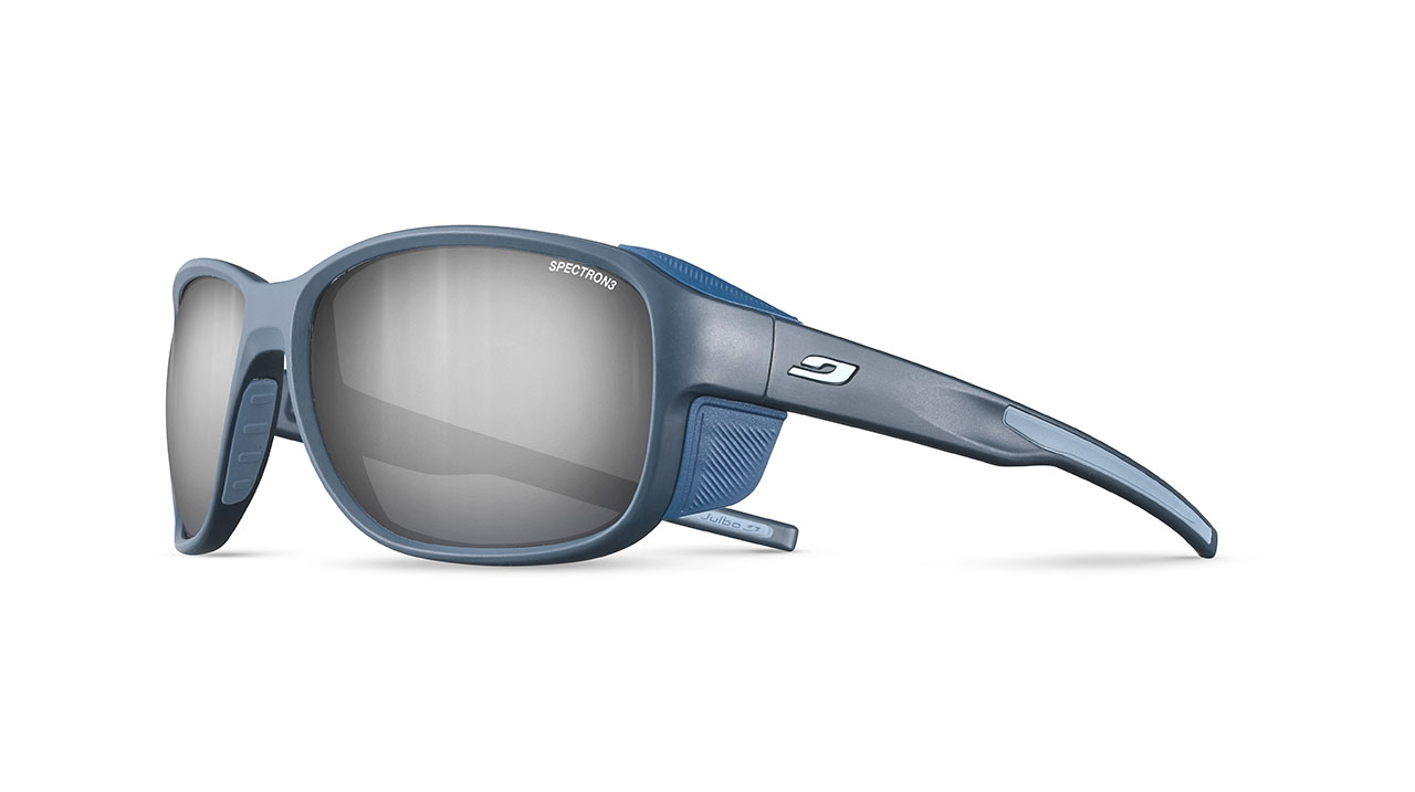 Paire de lunettes de soleil Julbo Js541 montebianco 2 couleur bleu - Côté à angle - Doyle