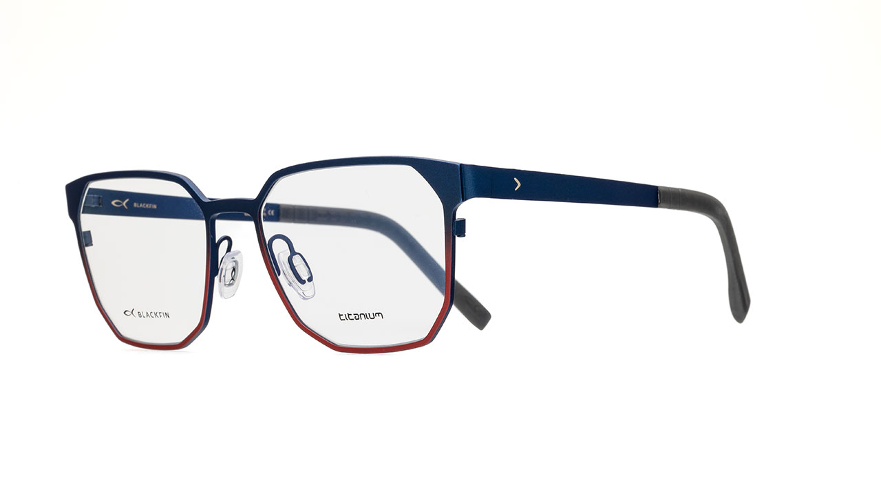Paire de lunettes de vue Blackfin Bf964 wilmington couleur bleu - Côté à angle - Doyle