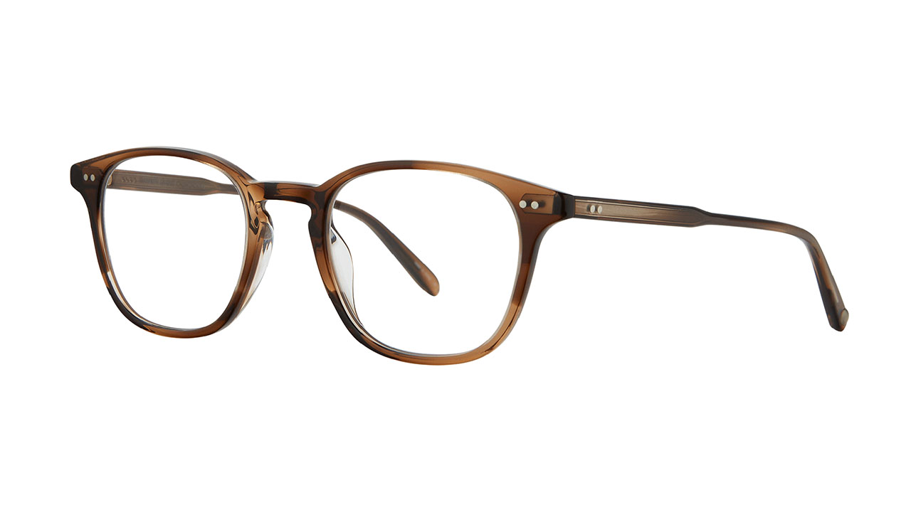 Paire de lunettes de vue Garrett-leight Clark couleur vert - Côté à angle - Doyle