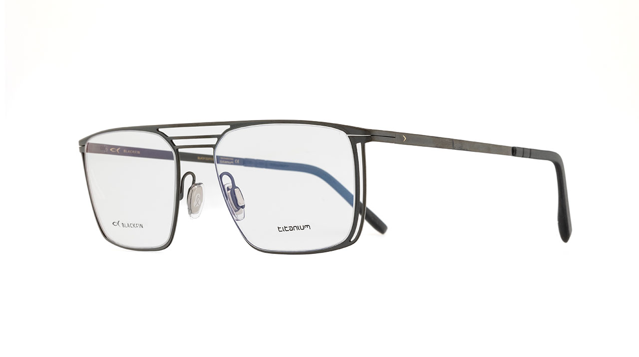 Paire de lunettes de vue Blackfin Bf973 port douglas couleur noir - Côté à angle - Doyle