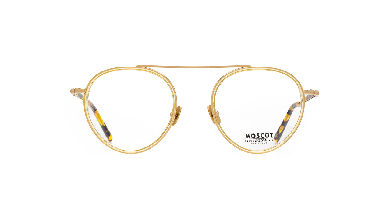 Paire de lunettes de vue Moscot Pupik couleur or - Doyle