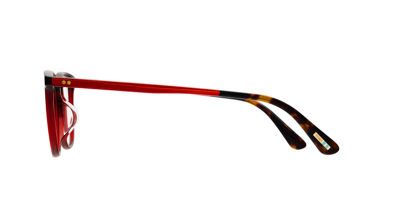 Paire de lunettes de vue Toms Sullivan couleur rouge - Côté droit - Doyle