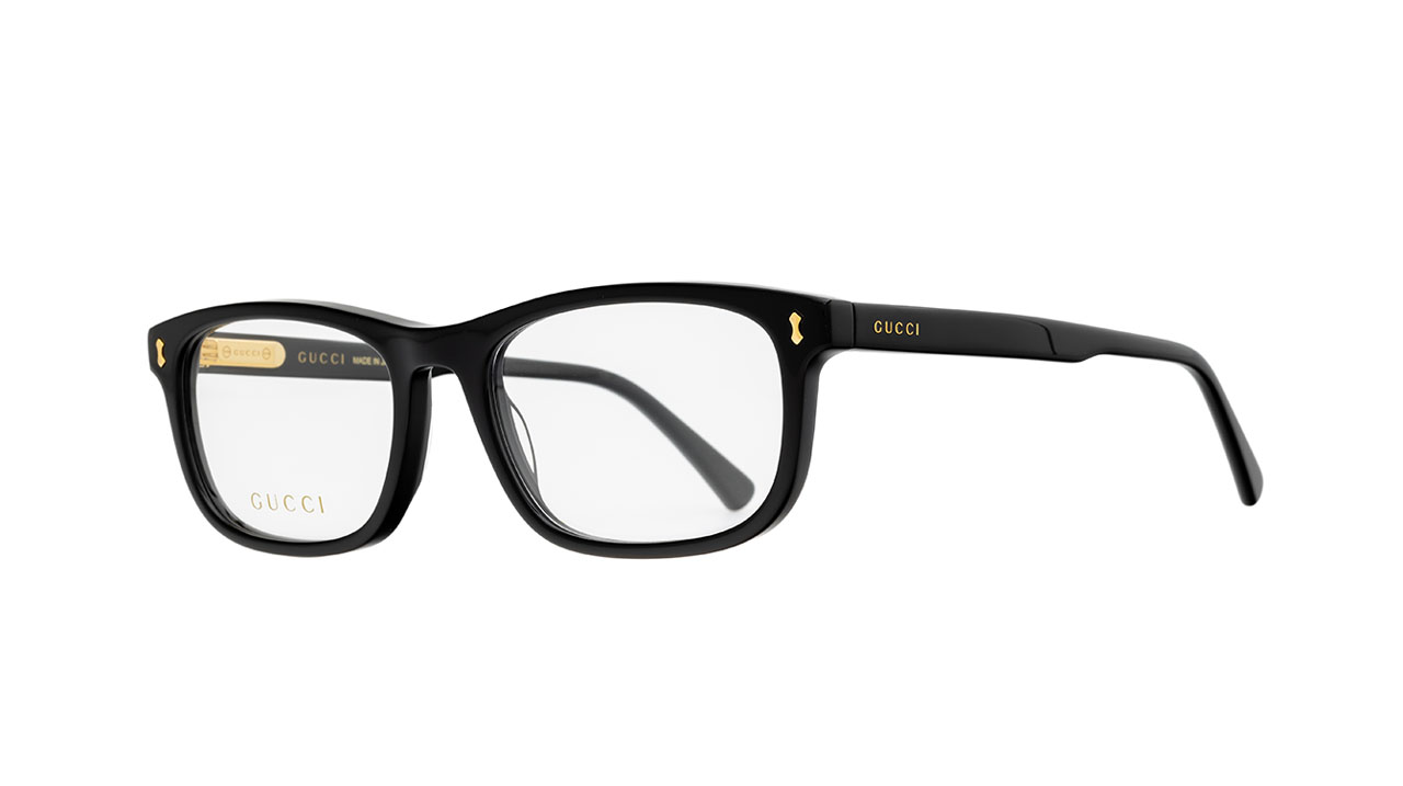 Paire de lunettes de vue Gucci Gg1046o couleur noir - Côté à angle - Doyle