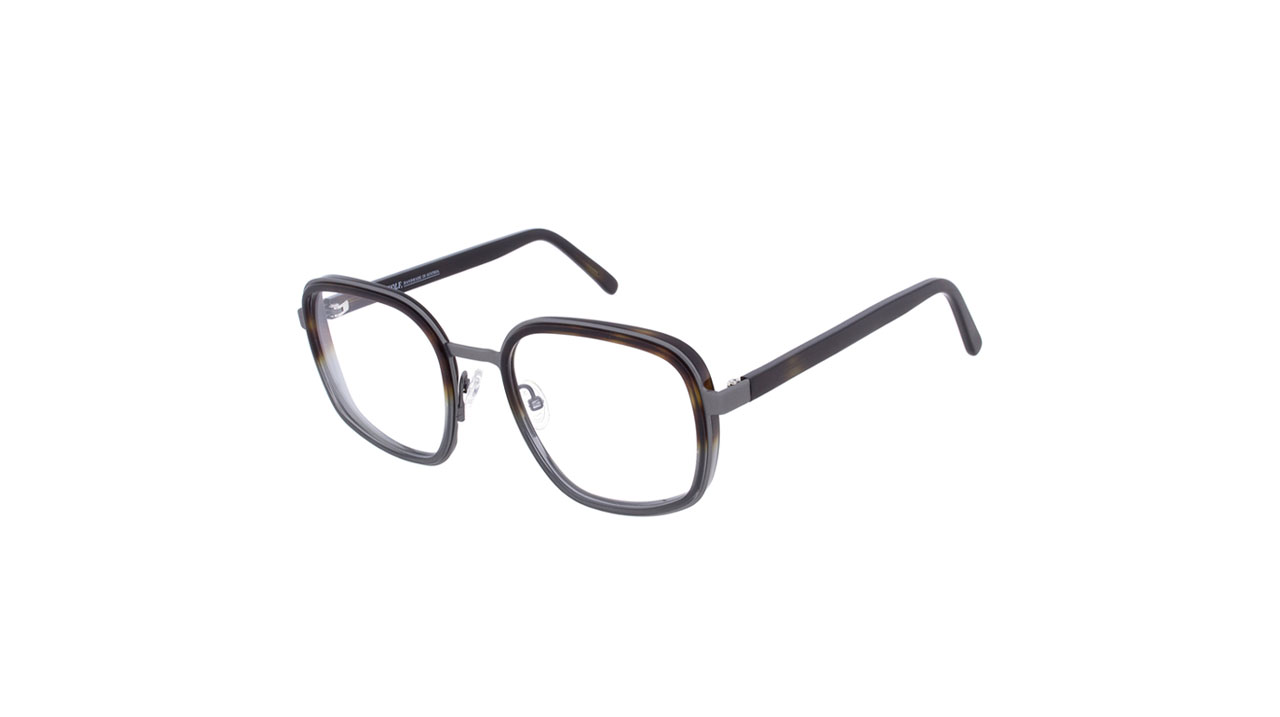 Paire de lunettes de vue Andy-wolf 4602 couleur gris - Côté à angle - Doyle