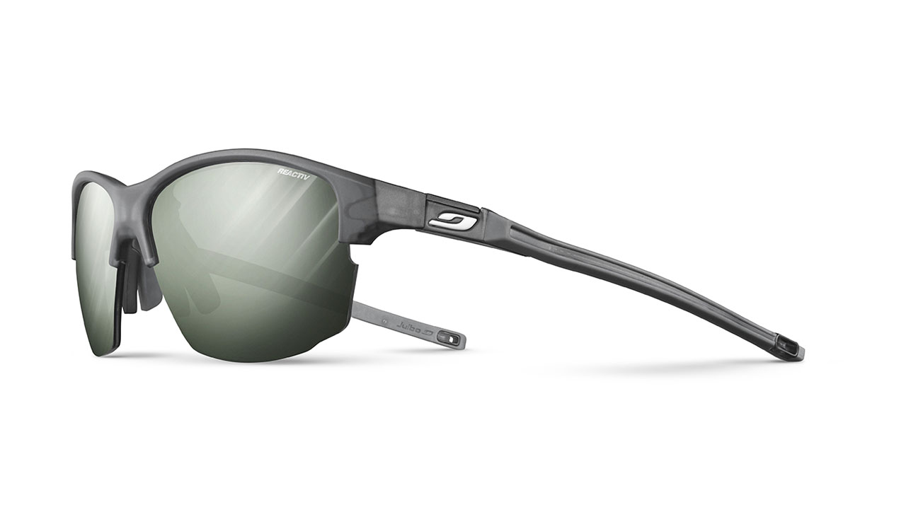 Paire de lunettes de soleil Julbo Js551 split couleur gris - Côté à angle - Doyle