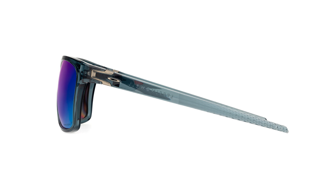 Paire de lunettes de soleil Oakley Leffingwell 009100-0557 couleur bleu - Côté droit - Doyle