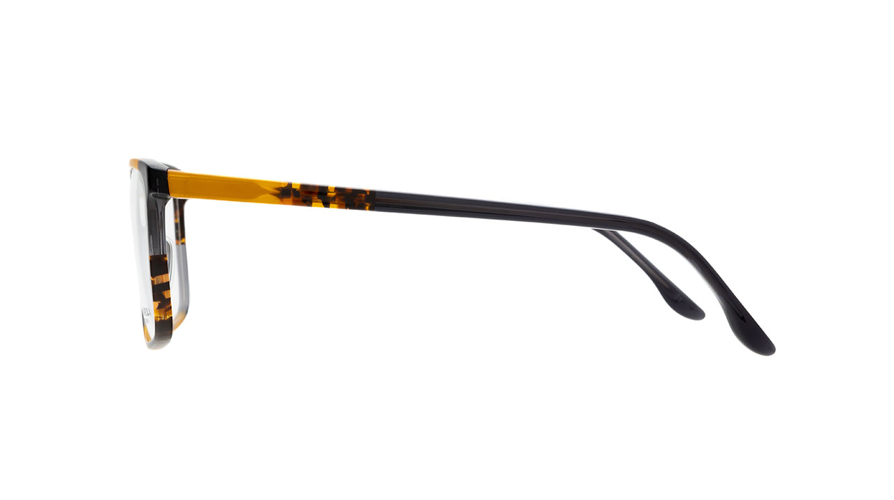 Paire de lunettes de vue Lamarca Mosaico 65 couleur jaune - Côté droit - Doyle