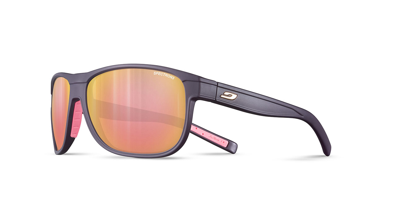 Paire de lunettes de soleil Julbo Js549 renegade m couleur mauve - Côté à angle - Doyle