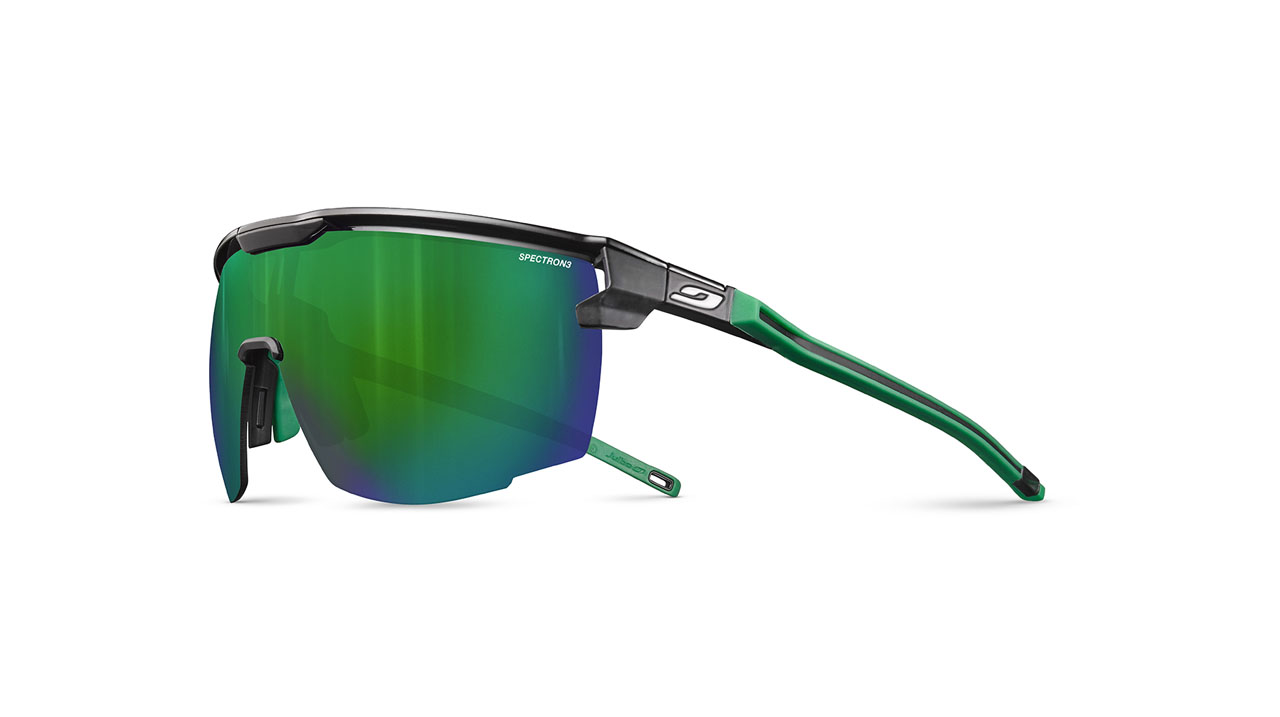 Paire de lunettes de soleil Julbo Js546 ultimate couleur vert - Côté à angle - Doyle