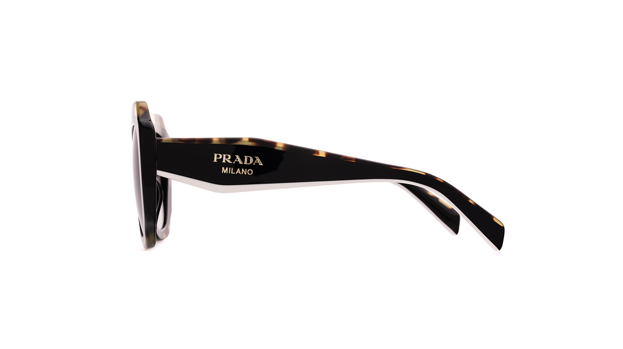 Paire de lunettes de soleil Prada Pr16y /s couleur noir - Côté droit - Doyle