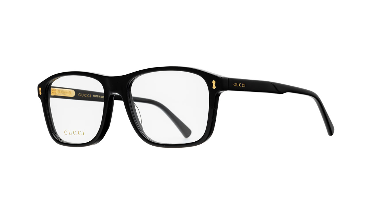 Paire de lunettes de vue Gucci Gg1045o couleur noir - Côté à angle - Doyle