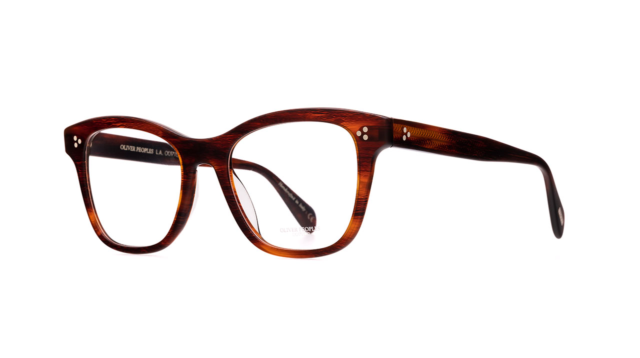 Paire de lunettes de vue Oliver-peoples Ahmya ov5474u couleur brun - Côté à angle - Doyle