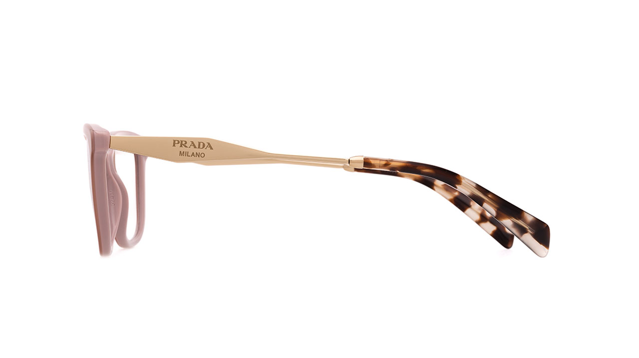 Paire de lunettes de vue Prada Pr02y couleur rose - Côté droit - Doyle