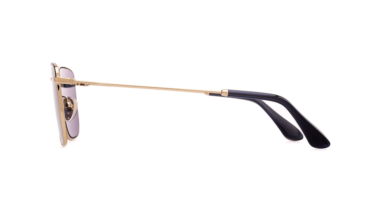 Paire de lunettes de soleil Prada Pr52y /s couleur noir or - Côté droit - Doyle