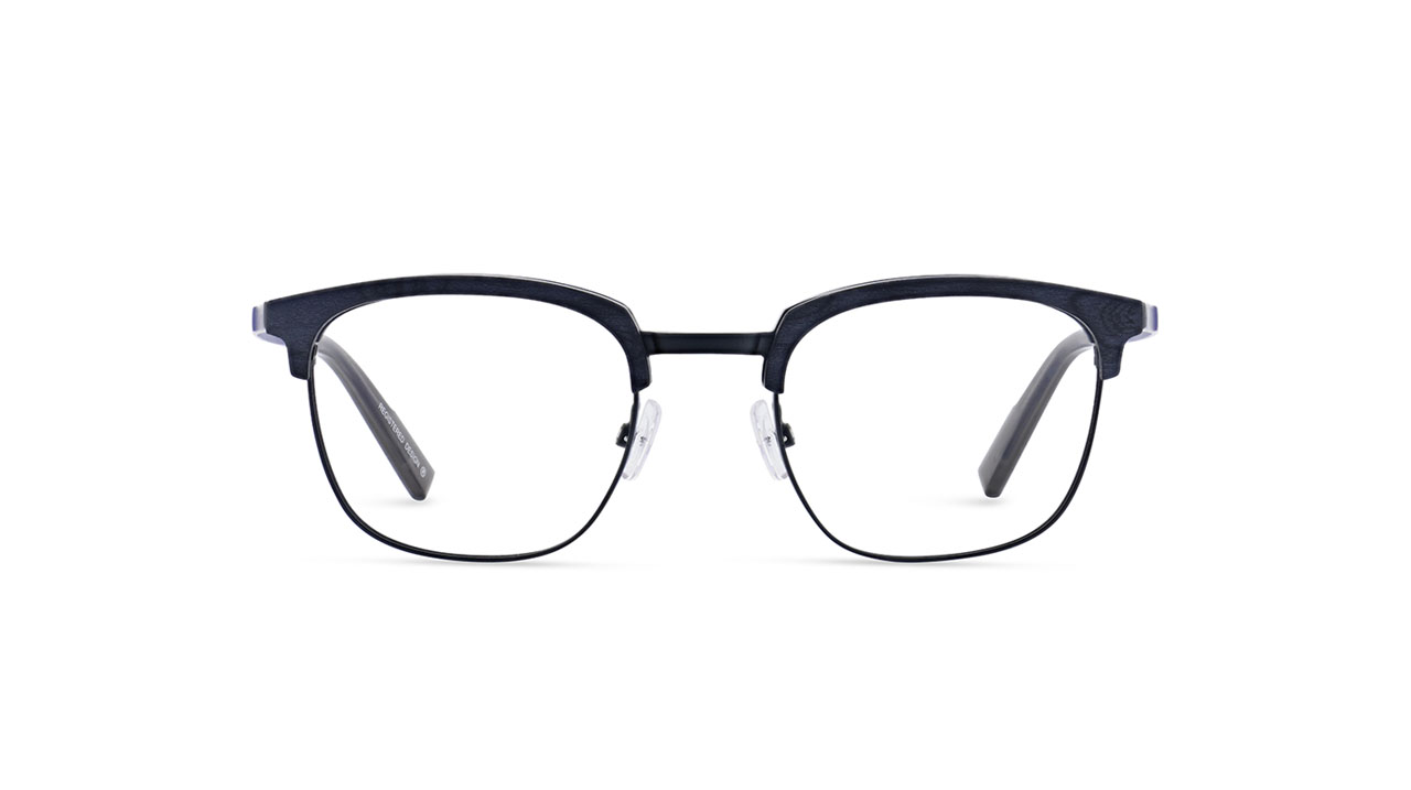 Paire de lunettes de vue Oga 10168o bois couleur bleu - Doyle