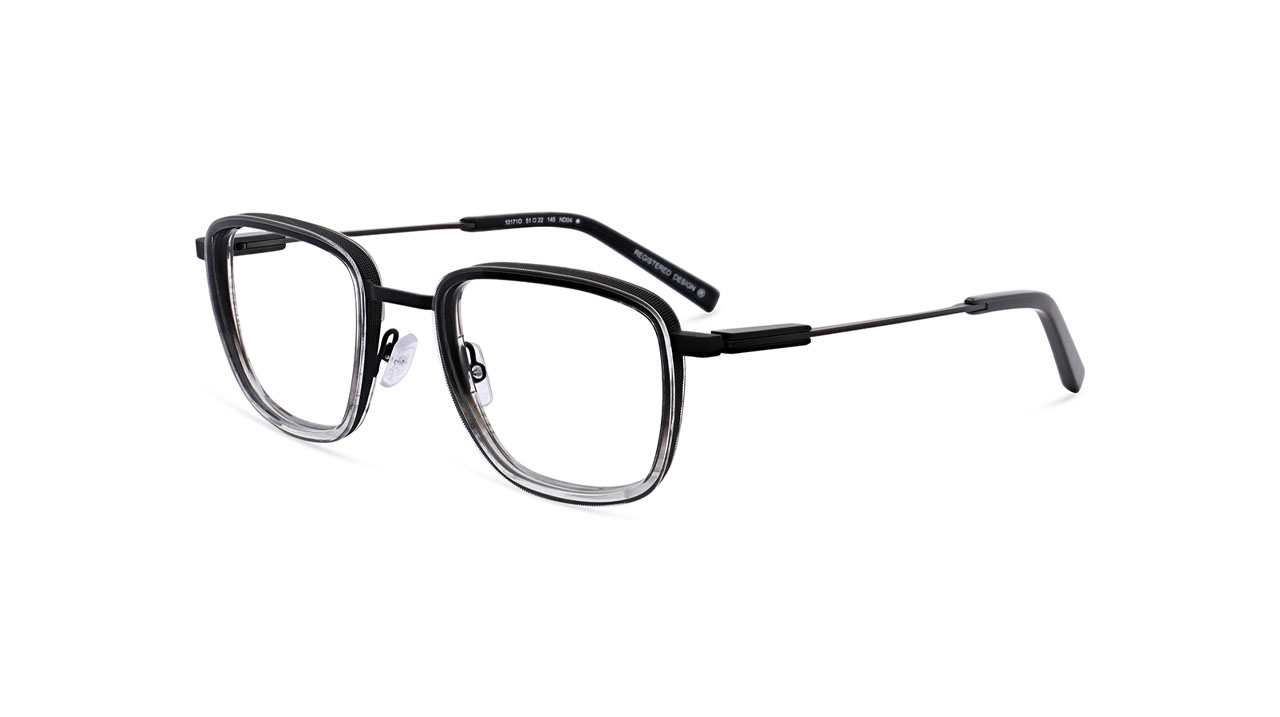 Paire de lunettes de vue Oga 10171o couleur noir - Côté à angle - Doyle