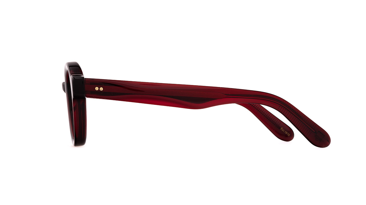 Paire de lunettes de vue Moscot Greps couleur rouge - Côté droit - Doyle