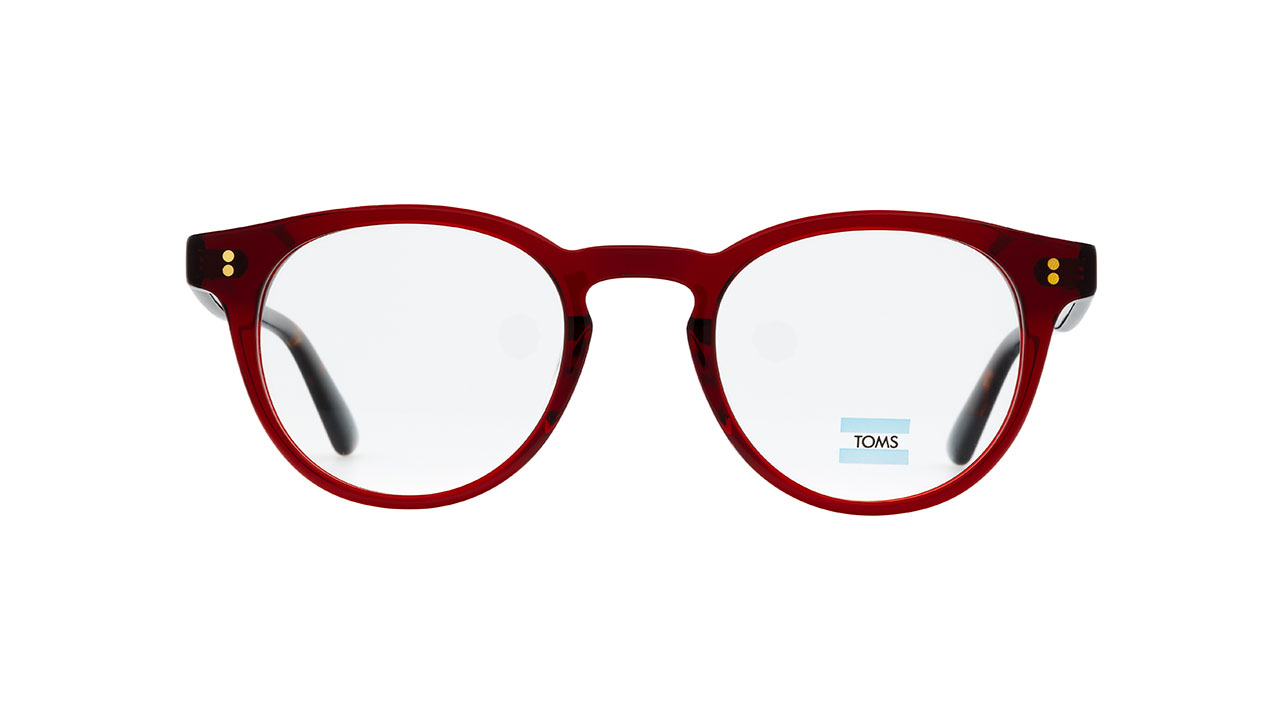 Paire de lunettes de vue Toms Leighton couleur rouge - Doyle