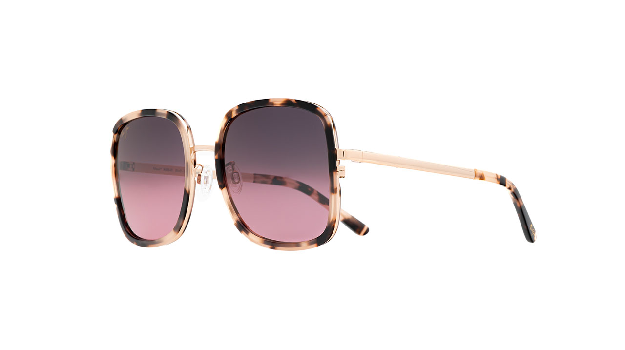 Paire de lunettes de soleil Maui-jim Rs865 couleur rose - Côté à angle - Doyle