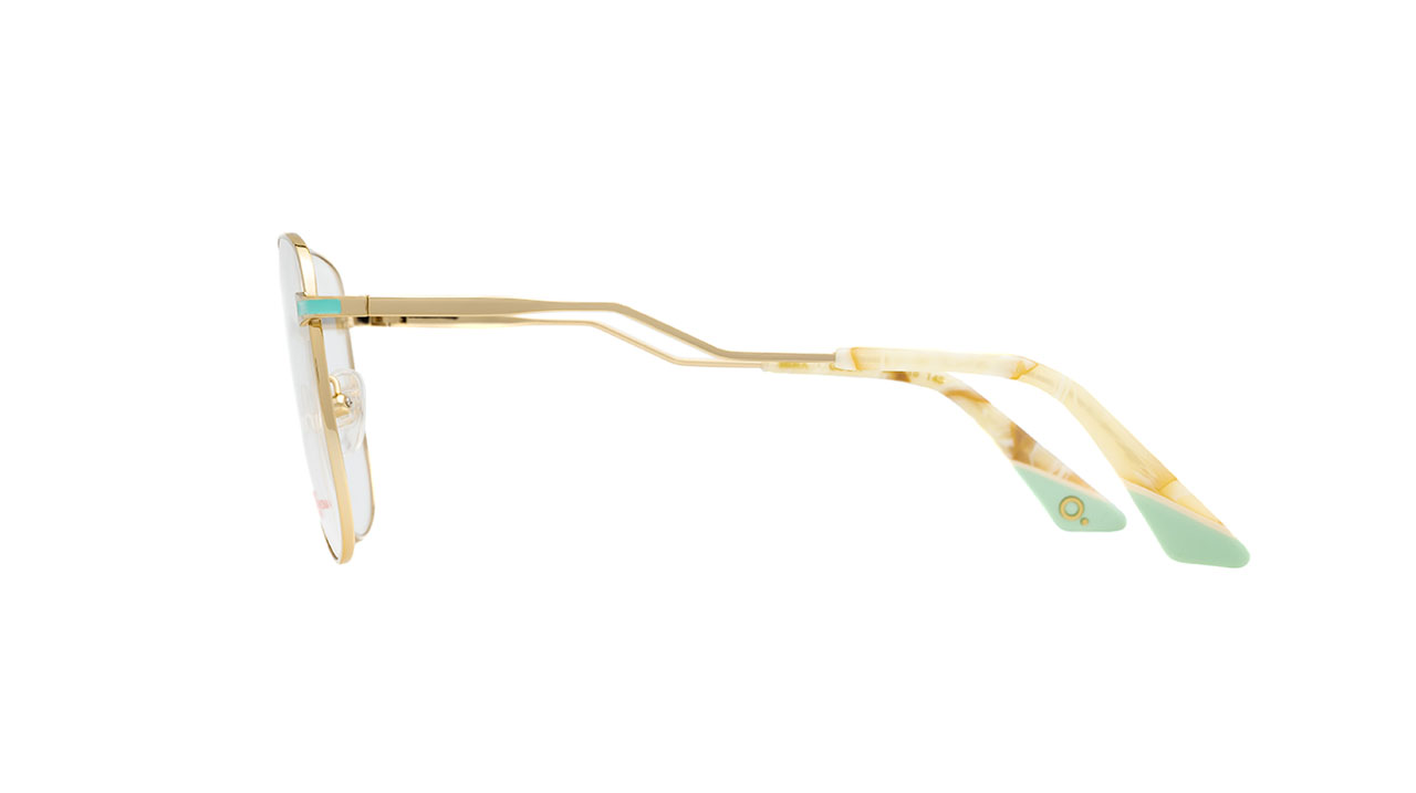Paire de lunettes de vue Etnia-barcelona Mina couleur or - Côté droit - Doyle