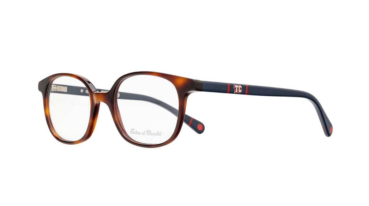 Paire de lunettes de vue Tartine-et-chocolat Tcaa382 couleur brun - Côté à angle - Doyle