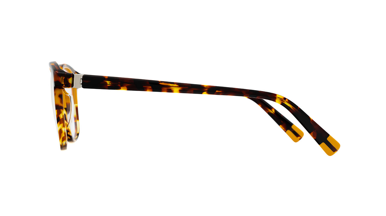 Paire de lunettes de vue Lamarca Policromie 93 couleur havane - Côté droit - Doyle