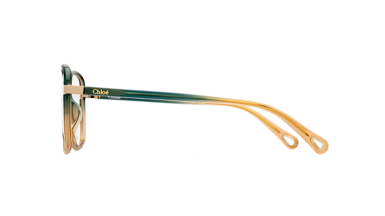 Paire de lunettes de vue Chloe Ch0034o couleur vert - Côté droit - Doyle