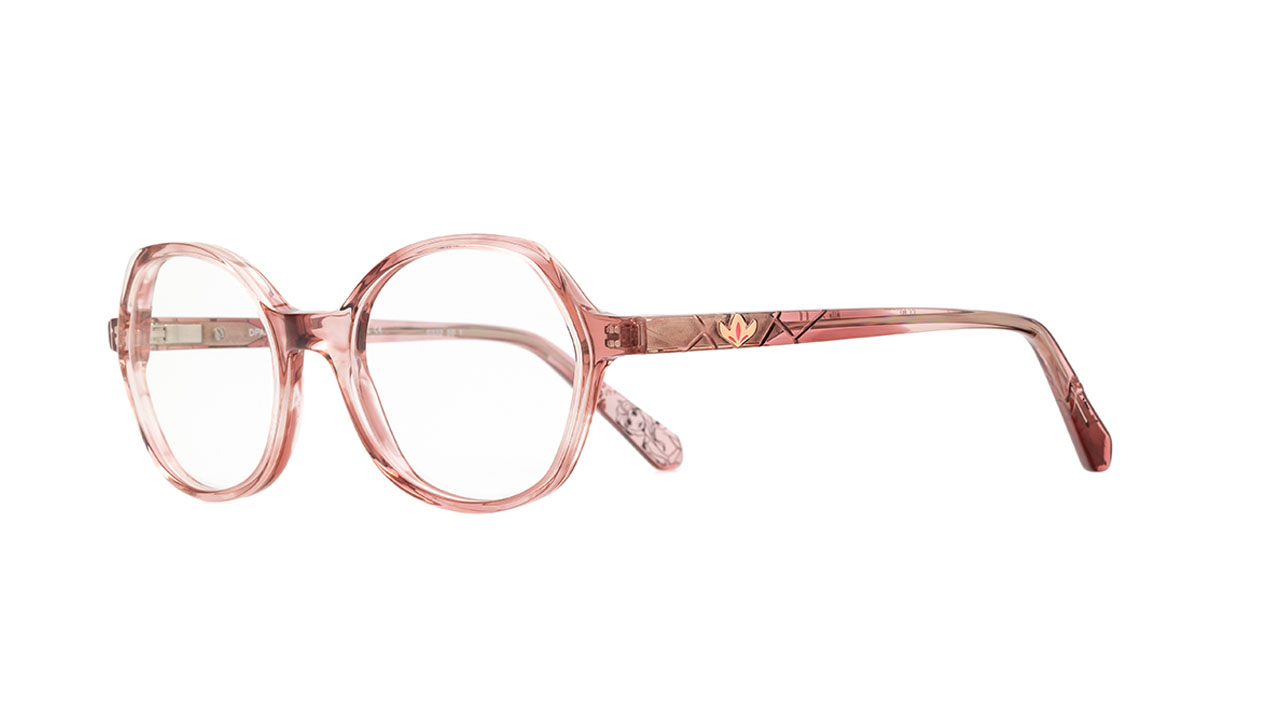 Paire de lunettes de vue Opal-enfant Dpaa177 couleur rose - Côté à angle - Doyle