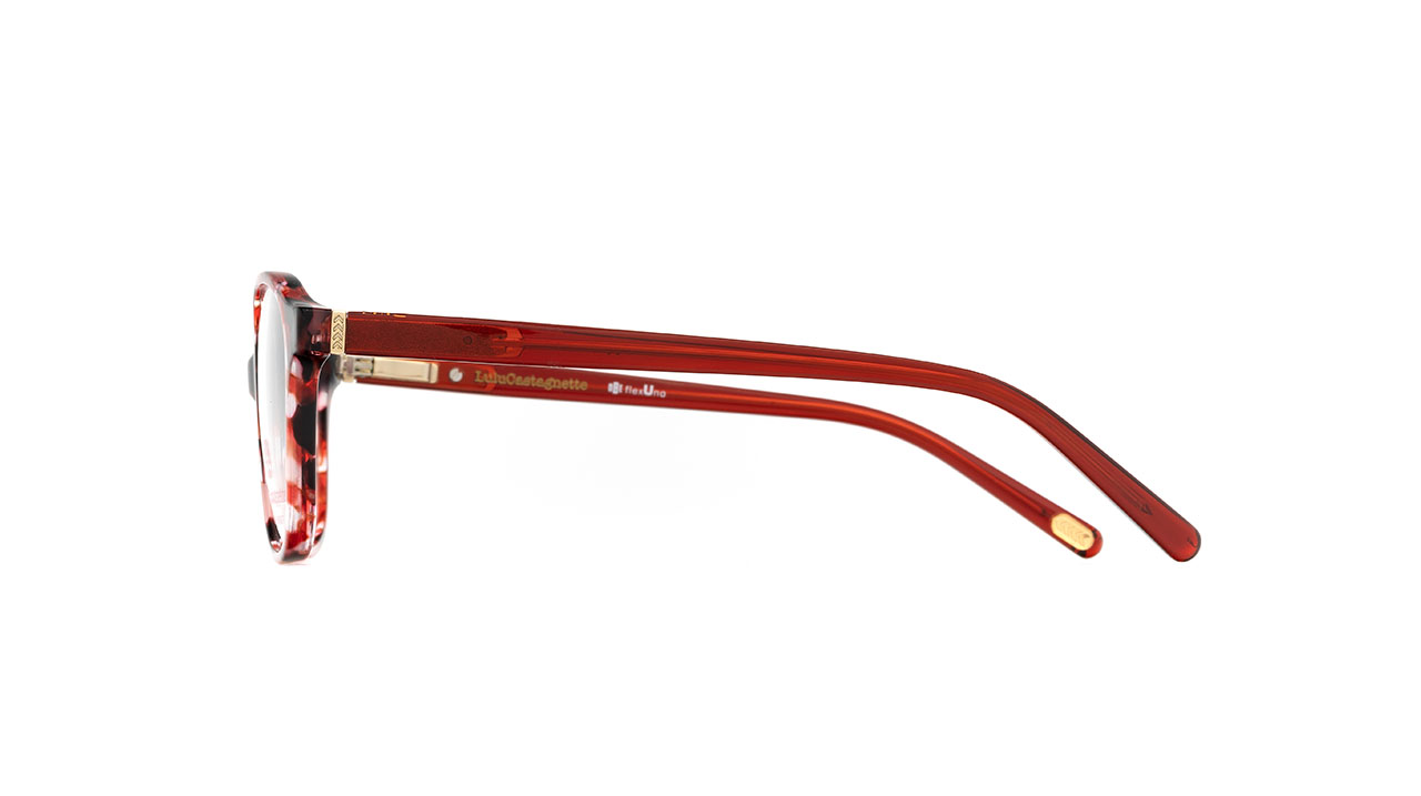 Paire de lunettes de vue Lulu-castagnette Leaa147 couleur rose - Côté droit - Doyle